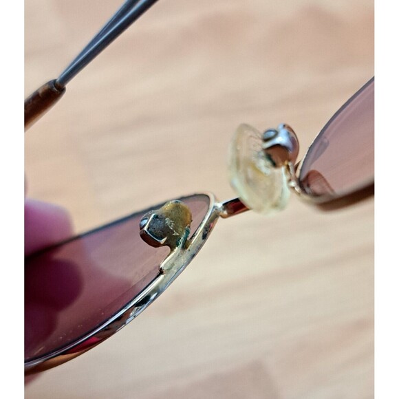 Catherine Deneuve Eyeglasses Frames CD-118 BRN 135 Gold/Pink Oval Flex Hinge - Picture 7 of 12